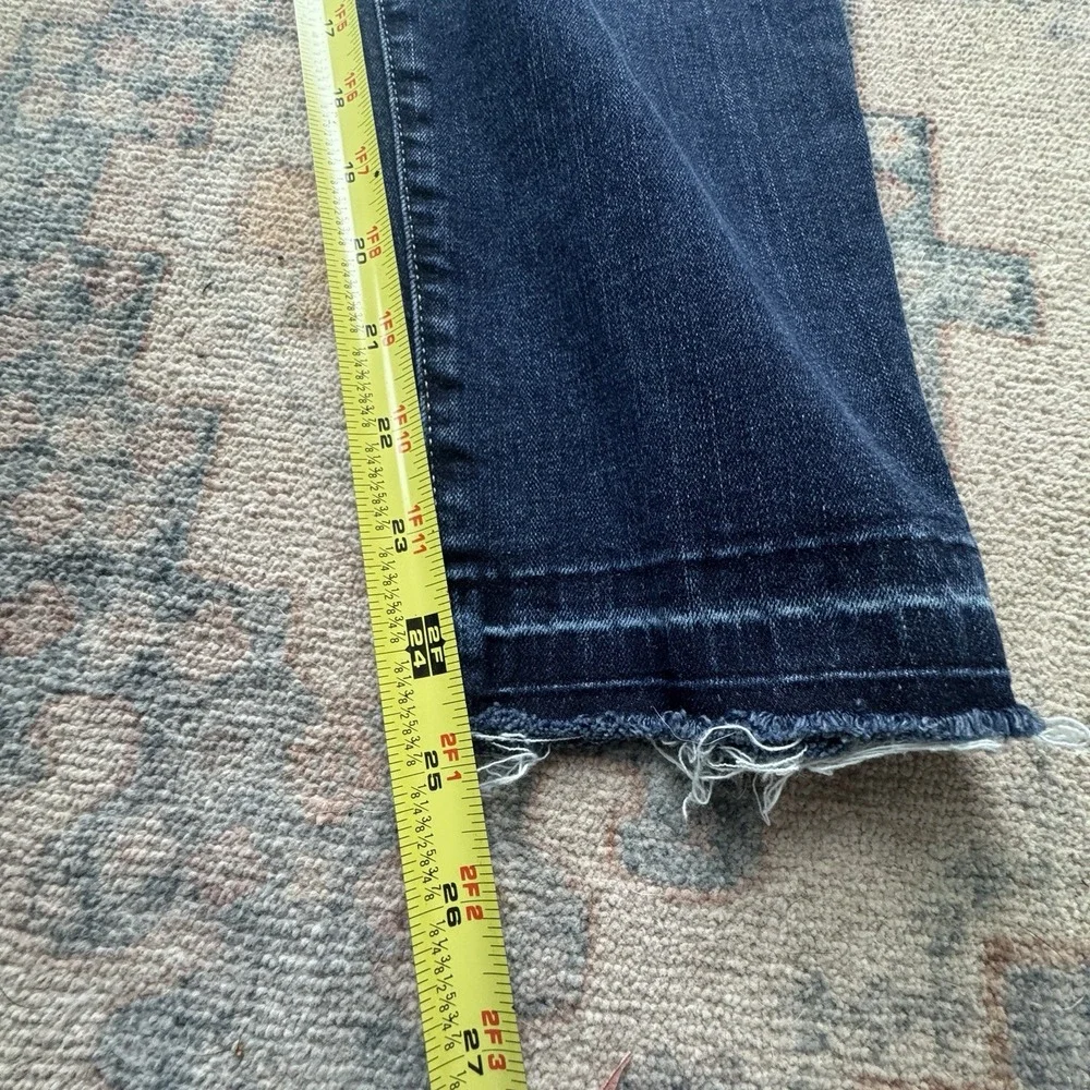 Lucky Brand High Rise Hayden Skinny Jean Size 12/31 Stretch Raw‎ Hem Medium Wash - Picture 4 of 4